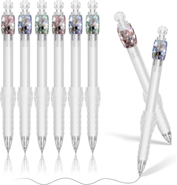 8 Pack Ballpoint Pens 1 0mm Fidget Rotating Black Ink, No Smudge | Medium Point Smooth Writing Soft Grip, Quick drying Pens for Journaling, Cute School & Office Supplies, Gift for Women Men