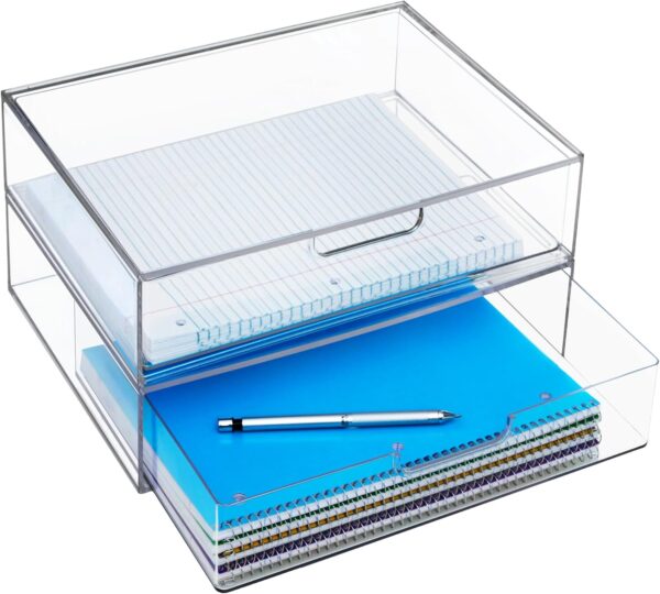 Plastic Stackable Drawer Style Storage Box