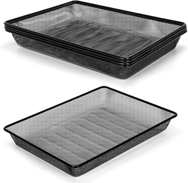 Office Metal Mesh Desktop Storage Basket