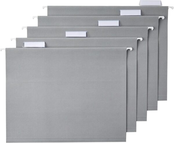 Hanging File Folders,  Size, Gray, 25 Pack