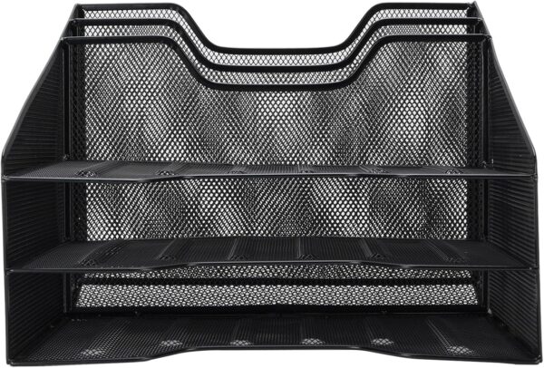 3 Tier Metal Mesh Document Tray Organizer
