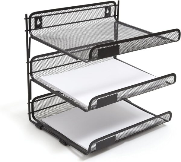 Metal Mesh Document Organizer Rack