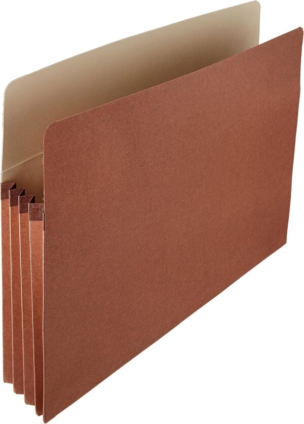 Expanding File Folder Organizer with Pockets,  Size, 3 5 Inch Expansion, 25 Pack, 9 5 x 11 75 Inches, Brown