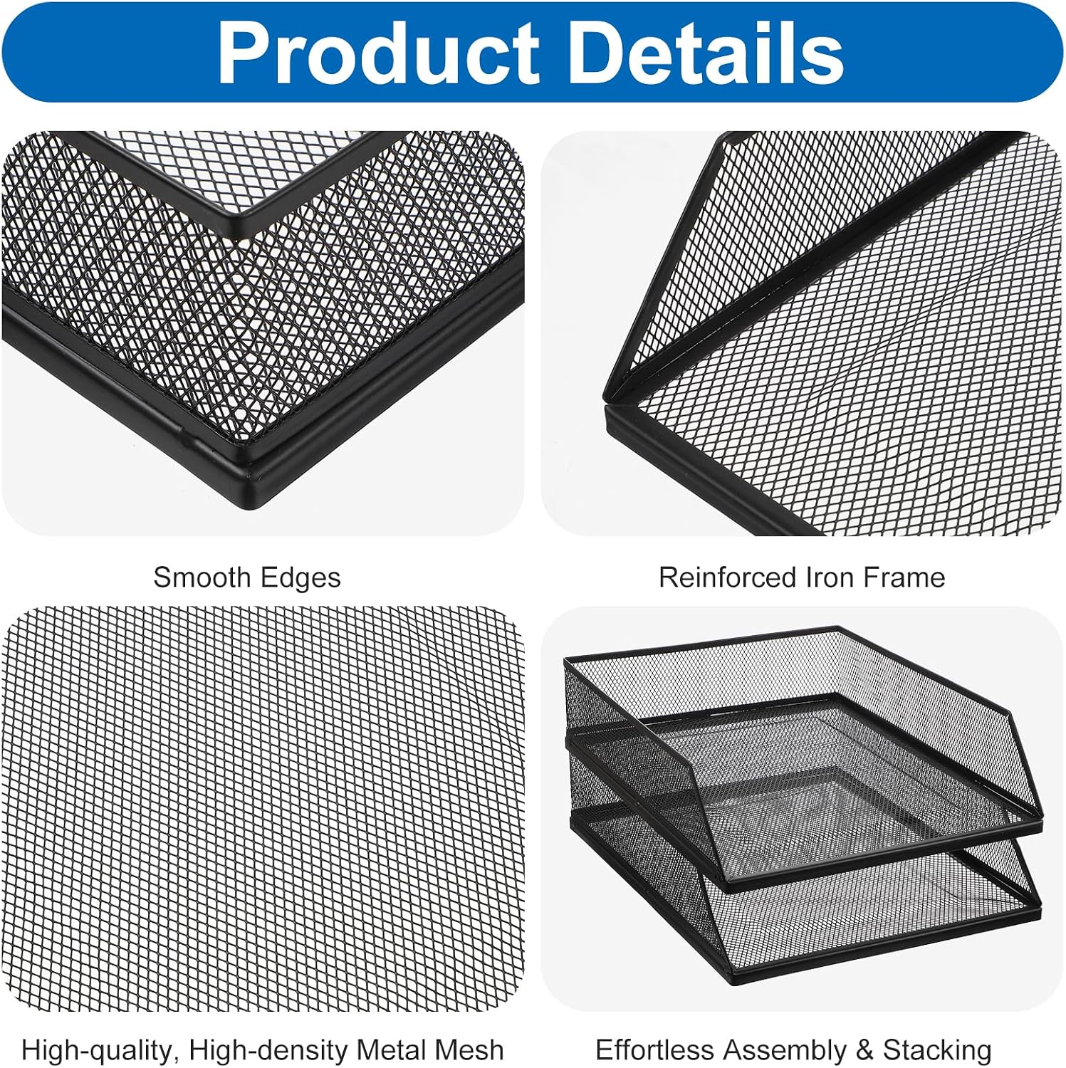 Stackable Document Tray Organizer Image 2